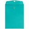 JAM Paper Open End Clasp Catalog Envelope, 9 x 12, Sea Blue, 100/Box (900906997)