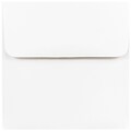 JAM Paper 4.5 x 4.5 Square Invitation Envelopes, White, 50/Pack (439911145I)