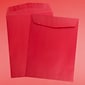 JAM Paper 9 x 12 Open End Catalog Colored Envelopes, Red Recycled, 25/Pack (80329a)