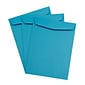 JAM Paper 9" x 12" Open End Catalog Colored Envelopes, Blue Recycled, 10/Pack (80386B)