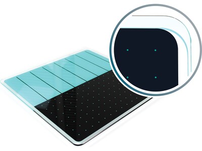 Viztex Glacier Glass Dry-Erase Whiteboard, 14 x 14 (FCVGM1414TP)