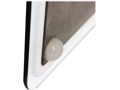 Viztex Glacier Glass Dry-Erase Whiteboard, 14" x 14" (FCVGM1414WP)