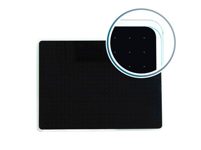 Viztex Glacier Glass Dry-Erase Whiteboard, 17" x 23" (FCVGM1723BG)