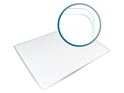 Viztex Glacier Glass Dry-Erase Whiteboard, 17 x 23 (FCVGM1723WG)