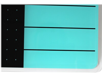 Viztex Glacier Glass Dry-Erase Whiteboard, 17" x 23" (FCVGM1723TP)