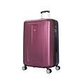 DUKAP CRYPTO PC/ABS Plastic 4-Wheel Spinner Luggage, Wine/Blue (DKCRY00M-BBW)