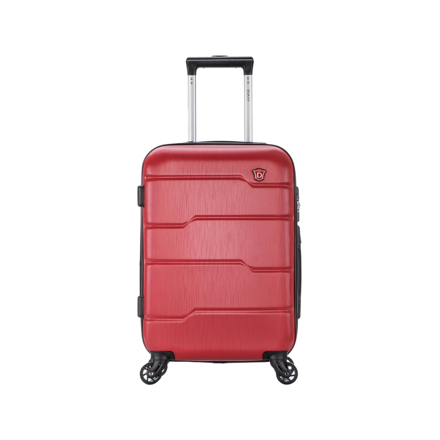 DUKAP Rodez 19.75 Hardside Suitcase, 4-Wheeled Spinner, TSA Checkpoint Friendly, Red (DKROD00S-RED)