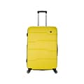 DUKAP RODEZ Plastic 4-Wheel Spinner Luggage, Yellow (DKROD00L-YEL)