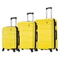 DUKAP RODEZ 3-Piece Plastic Luggage Set, Yellow (DKRODSML-YEL)