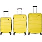 DUKAP RODEZ 3-Piece Plastic Luggage Set, Yellow (DKRODSML-YEL)