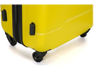 DUKAP Rodez 3-Piece Hardside Spinner Luggage Set, TSA Checkpoint Friendly, Yellow (DKRODSML-YEL)