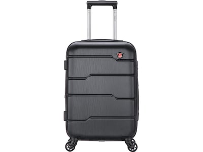 DUKAP RODEZ Plastic Carry-On Luggage, Black (DKROD00S-BLK)