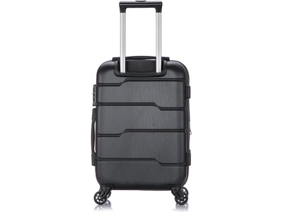 DUKAP RODEZ Plastic Carry-On Luggage, Black (DKROD00S-BLK)