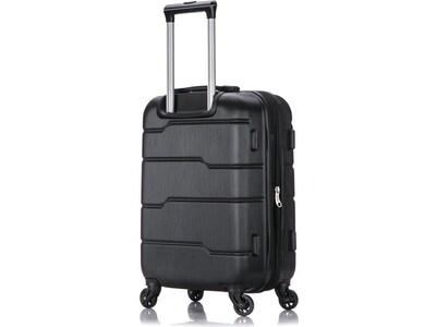 DUKAP RODEZ Plastic Carry-On Luggage, Black (DKROD00S-BLK)