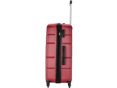 DUKAP Rodez 28" Hardside Suitcase, 4-Wheeled Spinner, TSA Checkpoint Friendly, Red (DKROD00L-RED)