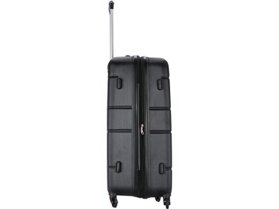 DUKAP Rodez 28" Hardside Suitcase, 4-Wheeled Spinner, TSA Checkpoint Friendly, Black (DKROD00L-BLK)
