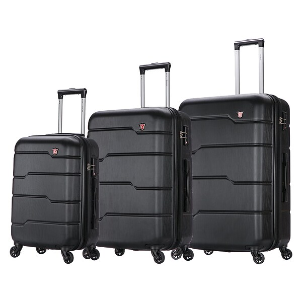 DUKAP Rodez 3-Piece Hardside Spinner Luggage Set, TSA