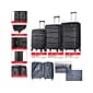 DUKAP RODEZ 3-Piece Plastic Luggage Set, Black (DKRODSML-BLK)