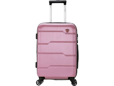 DUKAP Rodez 19.75 Hardside Carry-On Suitcase, 4-Wheeled Spinner, TSA Checkpoint Friendly, Rose Gold