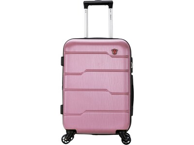 DUKAP Rodez 19.75 Hardside Carry-On Suitcase, 4-Wheeled Spinner, TSA Checkpoint Friendly, Rose Gold