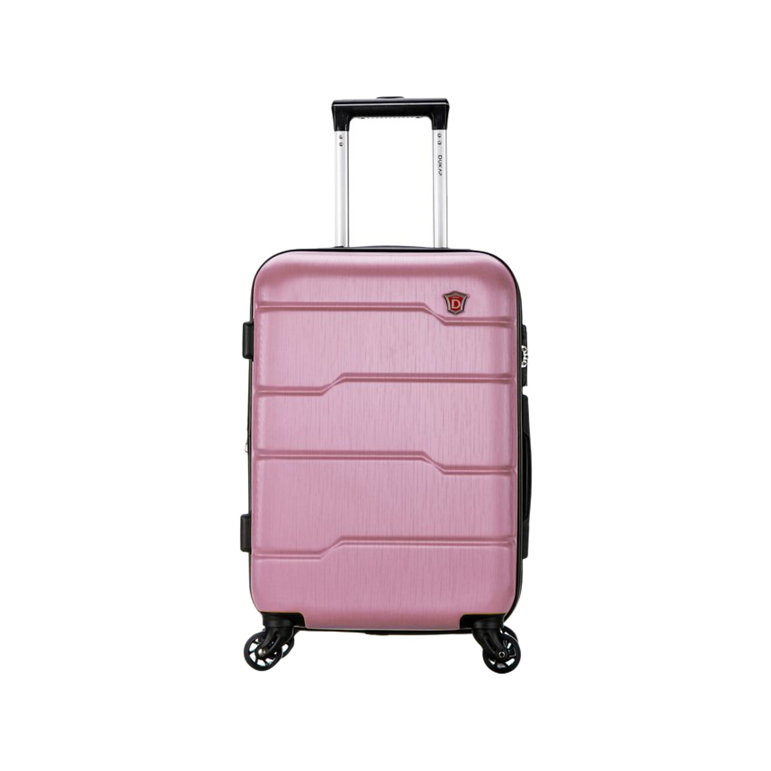 DUKAP Rodez 19.75 Hardside Carry-On Suitcase, 4-Wheeled Spinner, TSA Checkpoint Friendly, Rose Gold (DKROD00S-ROS)