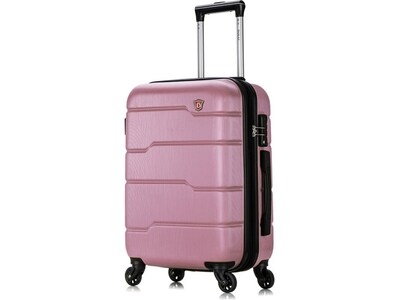 DUKAP Rodez 19.75 Hardside Carry-On Suitcase, 4-Wheeled Spinner, TSA Checkpoint Friendly, Rose Gold