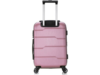 DUKAP Rodez 19.75" Hardside Carry-On Suitcase, 4-Wheeled Spinner, TSA Checkpoint Friendly, Rose Gold (DKROD00S-ROS)