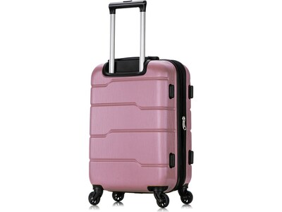 DUKAP Rodez 19.75" Hardside Carry-On Suitcase, 4-Wheeled Spinner, TSA Checkpoint Friendly, Rose Gold (DKROD00S-ROS)