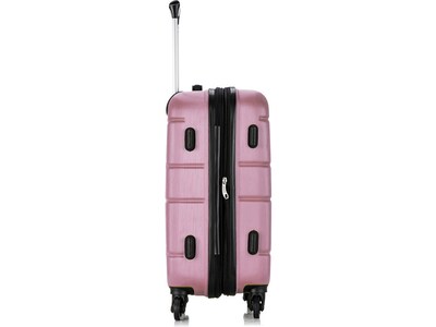 DUKAP Rodez 19.75" Hardside Carry-On Suitcase, 4-Wheeled Spinner, TSA Checkpoint Friendly, Rose Gold (DKROD00S-ROS)