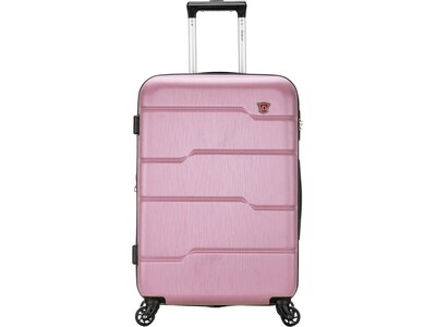 DUKAP RODEZ Plastic 4-Wheel Spinner Luggage, Rose Gold (DKROD00M-ROS)
