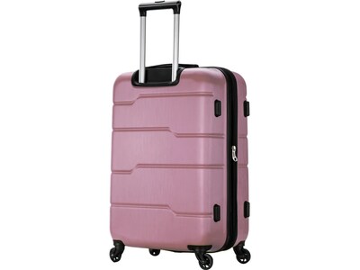 DUKAP Rodez 24" Hardside Suitcase, 4-Wheeled Spinner, TSA Checkpoint Friendly, Rose Gold (DKROD00M-ROS)
