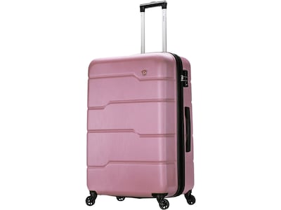 DUKAP RODEZ Plastic 4-Wheel Spinner Luggage, Rose Gold (DKROD00L-ROS)