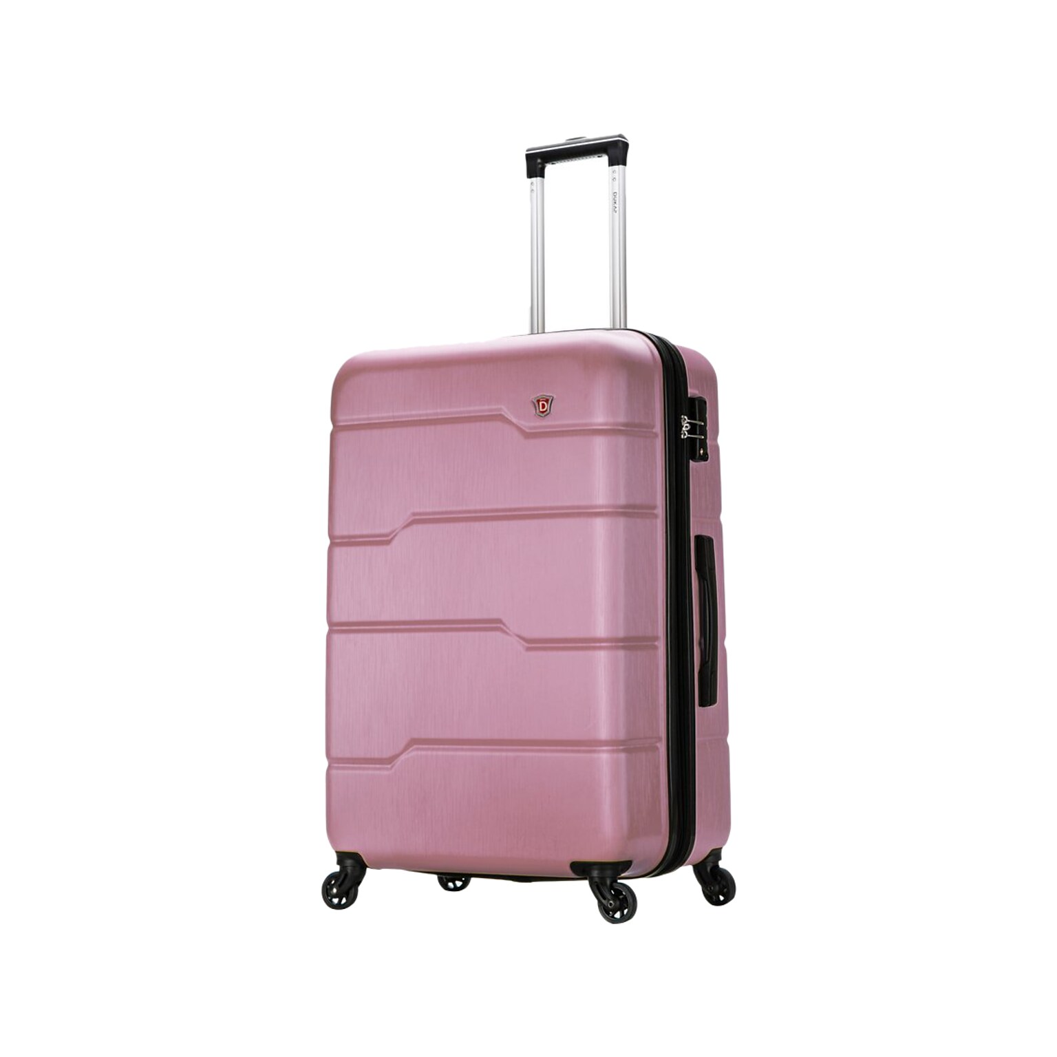DUKAP Rodez 28 Hardside Suitcase, 4-Wheeled Spinner, TSA Checkpoint Friendly, Rose Gold (DKROD00L-ROS)