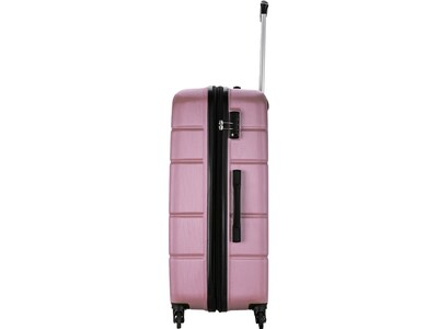DUKAP Rodez 28" Hardside Suitcase, 4-Wheeled Spinner, TSA Checkpoint Friendly, Rose Gold (DKROD00L-ROS)
