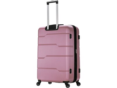 DUKAP Rodez 28" Hardside Suitcase, 4-Wheeled Spinner, TSA Checkpoint Friendly, Rose Gold (DKROD00L-ROS)