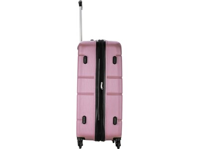 DUKAP Rodez 28" Hardside Suitcase, 4-Wheeled Spinner, TSA Checkpoint Friendly, Rose Gold (DKROD00L-ROS)