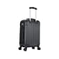 DUKAP INTELY PC/ABS Plastic 4-Wheel Spinner Luggage, Black (DKINT00S-BLK)