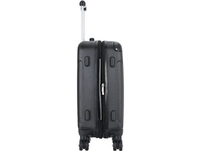 DUKAP Intely 19.5" Hardside Suitcase, 4-Wheeled Spinner, TSA Checkpoint Friendly, Black (DKINT00S-BLK)