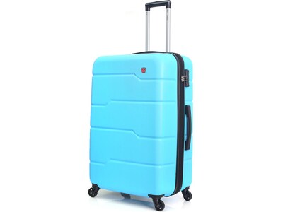 DUKAP Rodez 20 Hardside Carry-On Suitcase, 4-Wheeled Spinner, TSA Checkpoint Friendly, Light Blue (