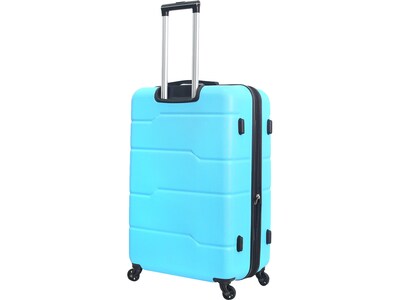 DUKAP Rodez 23.75" Hardside Suitcase, 4-Wheeled Spinner, TSA Checkpoint Friendly, Light Blue (DKROD00M-LBL)