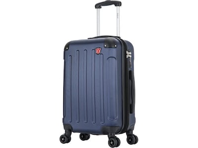 DUKAP Intely 19.5 Hardside Suitcase, 4-Wheeled Spinner, TSA Checkpoint Friendly, Blue (DKINT00S-BLU