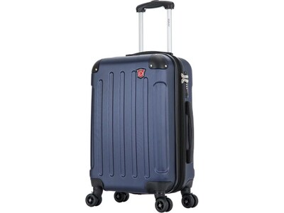 DUKAP INTELY PC/ABS Plastic 4-Wheel Spinner Luggage, Blue (DKINT00S-BLU)