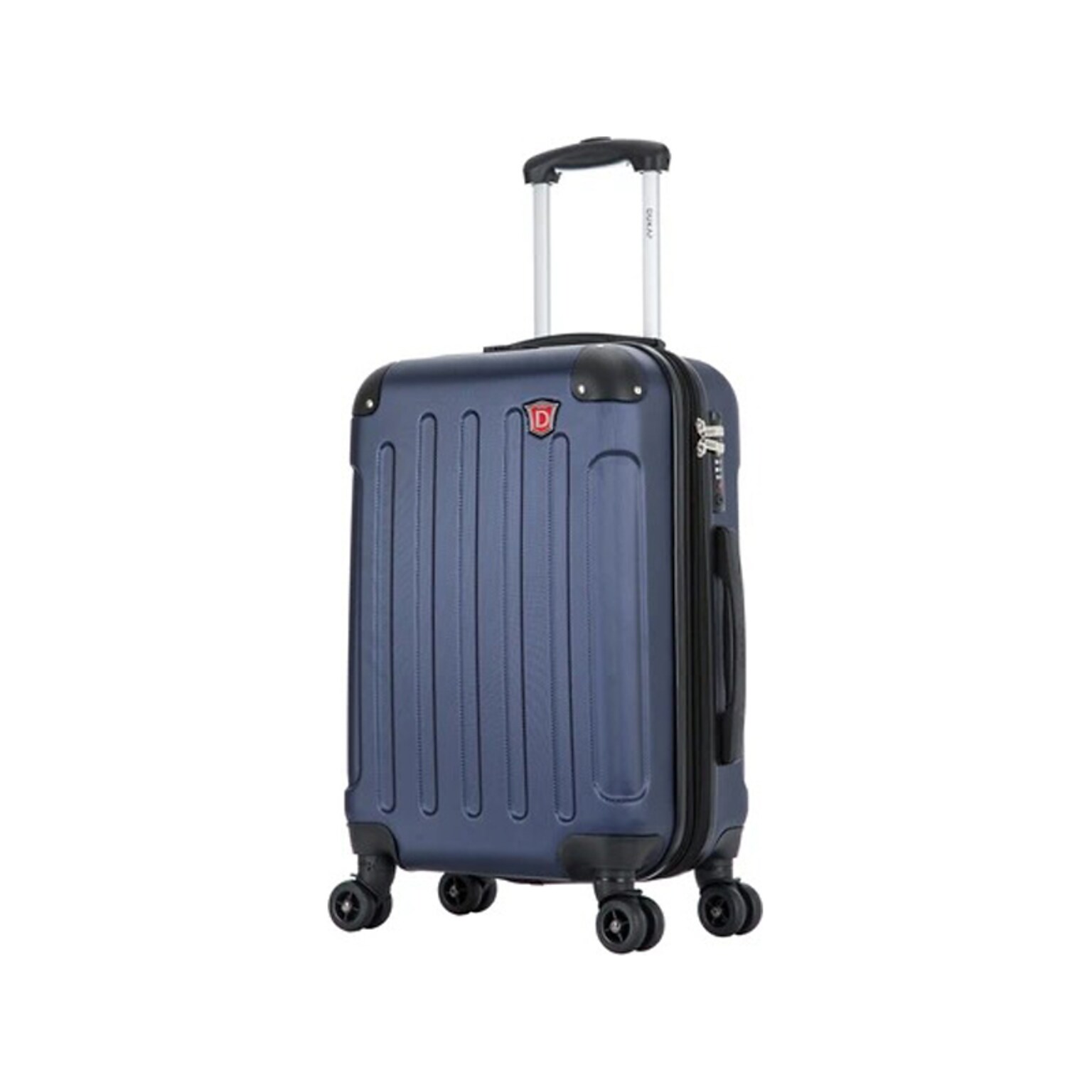 DUKAP Intely 19.5 Hardside Suitcase, 4-Wheeled Spinner, TSA Checkpoint Friendly, Blue (DKINT00S-BLU)
