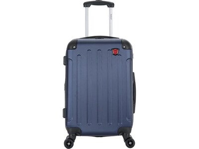 DUKAP Intely 19.5" Hardside Suitcase, 4-Wheeled Spinner, TSA Checkpoint Friendly, Blue (DKINT00S-BLU)