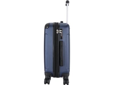 DUKAP Intely 19.5" Hardside Suitcase, 4-Wheeled Spinner, TSA Checkpoint Friendly, Blue (DKINT00S-BLU)