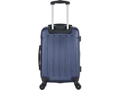 DUKAP Intely 19.5" Hardside Suitcase, 4-Wheeled Spinner, TSA Checkpoint Friendly, Blue (DKINT00S-BLU)