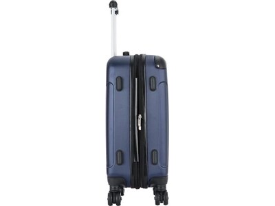 DUKAP Intely 19.5" Hardside Suitcase, 4-Wheeled Spinner, TSA Checkpoint Friendly, Blue (DKINT00S-BLU)