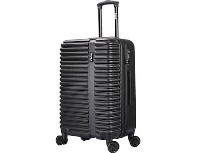 InUSA Ally 23.3 Hardside Suitcase, 4-Wheeled Spinner, TSA Checkpoint Friendly, Black (IUALL00M-BLK)