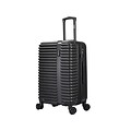 InUSA Ally PC/ABS Plastic 4-Wheel Spinner Luggage, Black (IUALL00M-BLK)