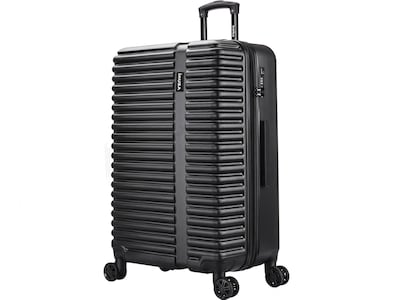 InUSA Ally 27.17 Hardside Suitcase, 4-Wheeled Spinner, TSA Checkpoint Friendly, Black (IUALL00L-BLK